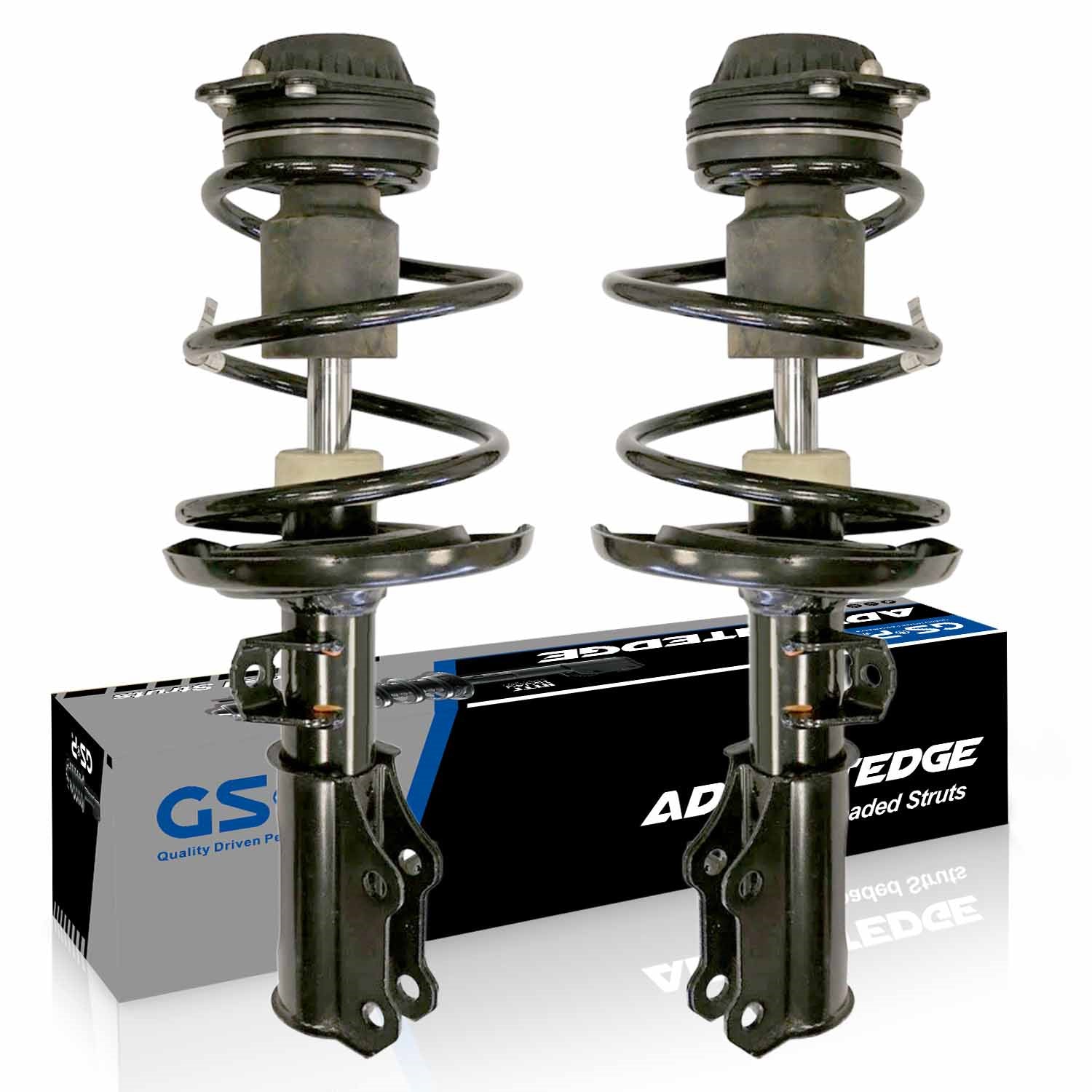 Maxfavor Pair of Front Shock Absorbers and Struts Complete Assembly with Coil Spring Compatible with Chevrolet Malibu 2016-2024, Replacement for 1333701L 1333701R