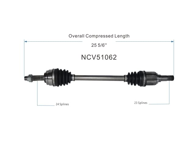 MAXFAVOR CV Axle Rear Left Compatible with Jeep Grand Cherokee L 2021-2024 V6/V8 3.6L/5.7L, Jeep Grand Cherokee 2022-2024 L4/V6/V8 2.0L/3.6L/5.7L, A piece Rear Left Side CV Axle Joint Shaft Assembly