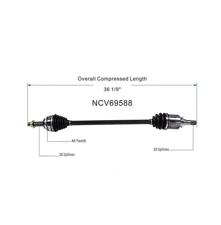 MAXFAVOR CV Axle Shaft Assembly Front Right Side Compatible With Pontiac Vibe Toyota Corolla Matrix 1.8L 2003-2010 2012 0213 2014 2015 2016 2017 2018 2019