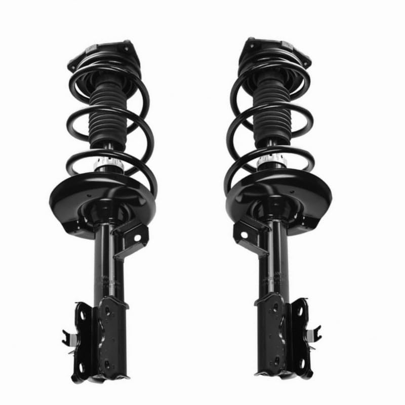 Maxfavor Front Complete Struts Shock Compatible with Rogue 2012 2013 2014 2015 Set of 2 Replacement Suspension Shock 172898 172897 Absorber with Coil Spring Assembly