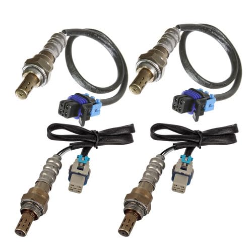 Maxfavor 234-4337 234-4651 4PCS Oxygen Sensor Upstream Downstream Replacement for Chevy Silverado 1500 2007, for GMC Sierra 1500 2007 V8 4.8L O2 Sensor