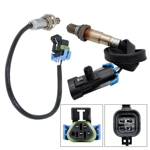 Maxfavor 2Pcs 234-4339 234-4243 Upstream Downstream O2 Oxygen Sensor Compatible with 2008-2009 Chevy Trailblazer 5.3L 6.0L, Saab 9-7x 5.3L 6.0L, GMC Envoy 5.3L Oxygen O2 Sensor