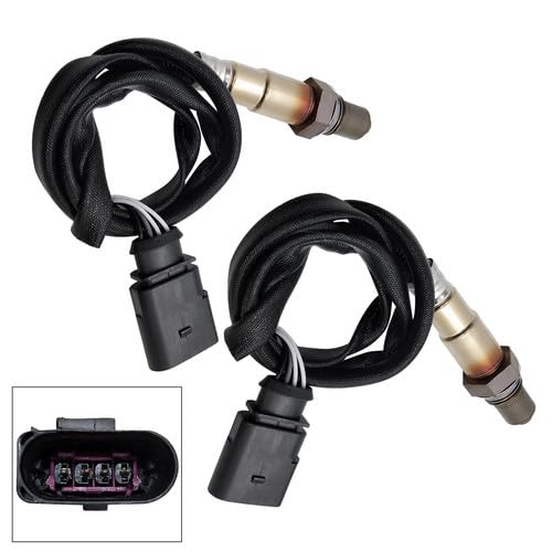 Maxfavor 2Pcs 234-4485 * 2 Downstream O2 Oxygen Sensor Compatible with 2013-2015 Audi RS5, 2008-2012 Audi S5 4.2L O2 Sensor Oxygen O2 Sensor