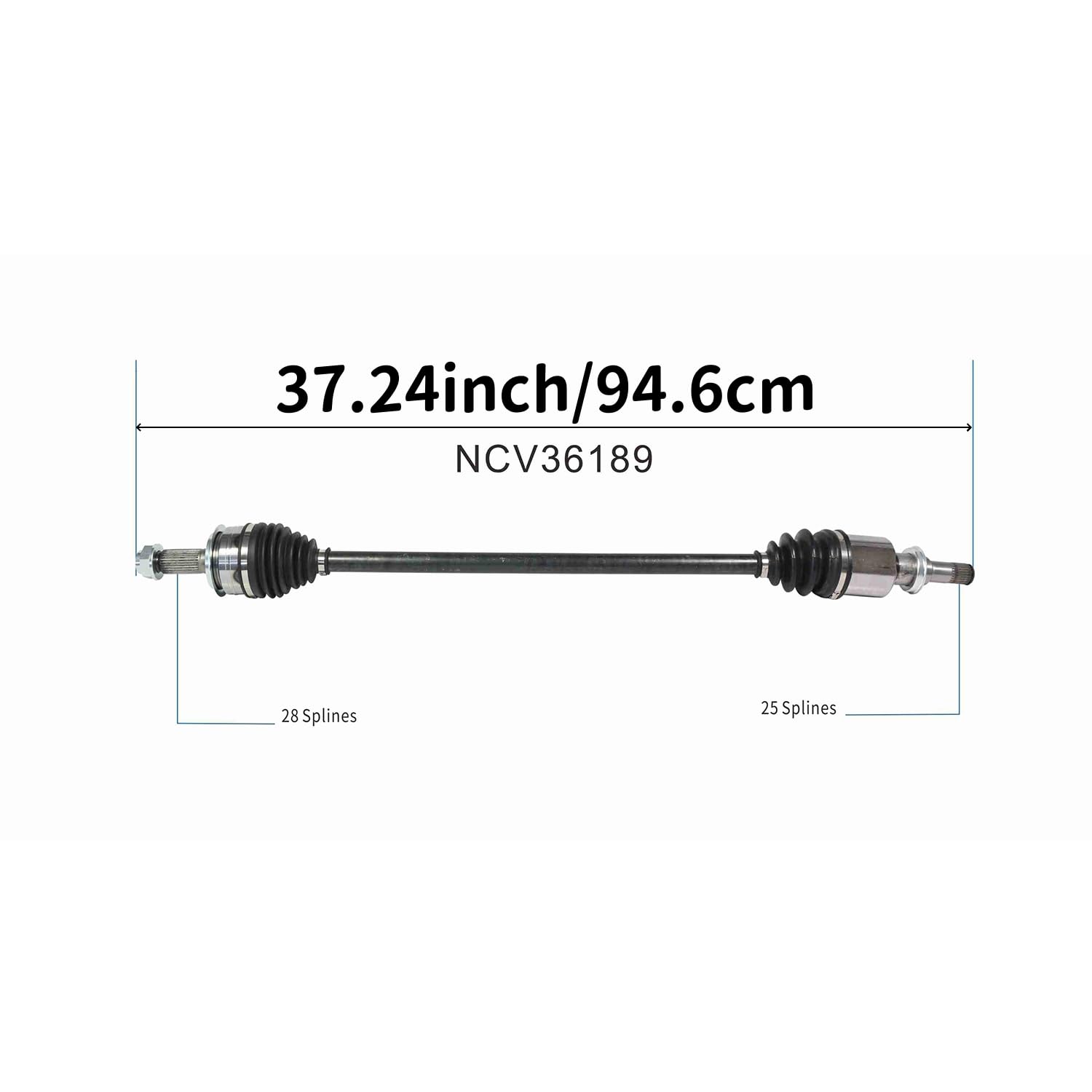 Front Right CV Axle Shaft Assembly Compatible with Honda Models 2019 2020 2021 Civic Sport L4-2.0L FWD Auto CVT Trans Passenger Side CV Joint Replace 44305-TBA-A71 44305-TEX-Y51 HO-8669 HO-86036