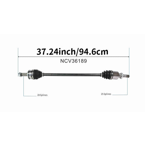 Front Right CV Axle Shaft Assembly Compatible with Honda Models 2019 2020 2021 Civic Sport L4-2.0L FWD Auto CVT Trans Passenger Side CV Joint Replace 44305-TBA-A71 44305-TEX-Y51 HO-8669 HO-86036