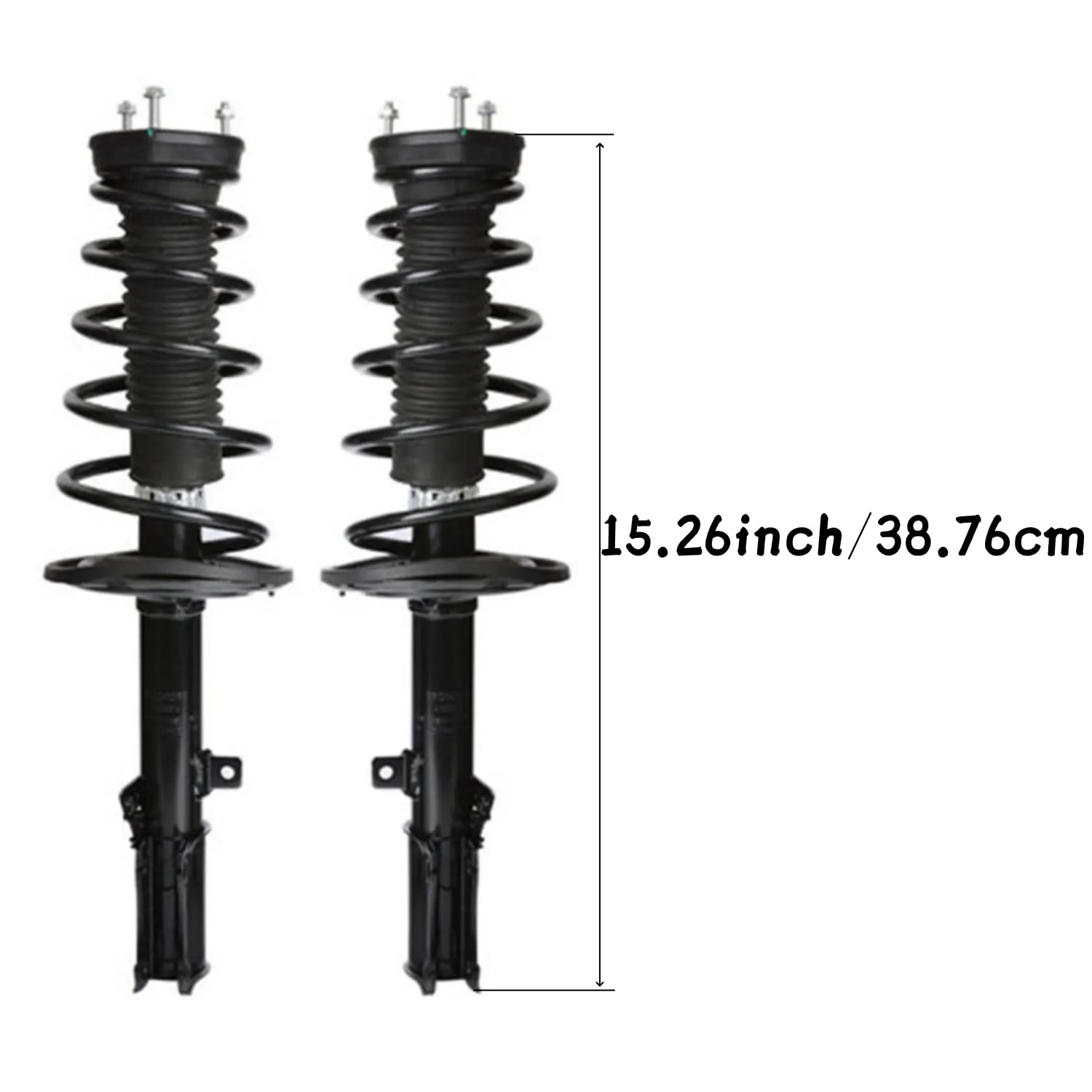 Maxfavor Rear Pair (2) Complete Struts & Coil Spring Assembly Compatible with 2004-2006 ES330 without Adaptive Varibale Suspension, for 2004-2006 Toyota Camry Replacement 172207 172208