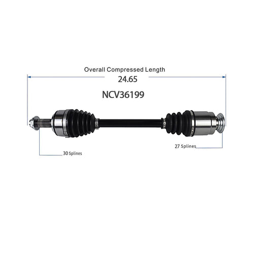 Front Right CV Axle Shaft Assembly Compatible with Honda Models 2014-2015 Accord CV Joint Replace 44305-T3V-A01 HO-8579 80-0933 B17120N 44305-T3V-A00