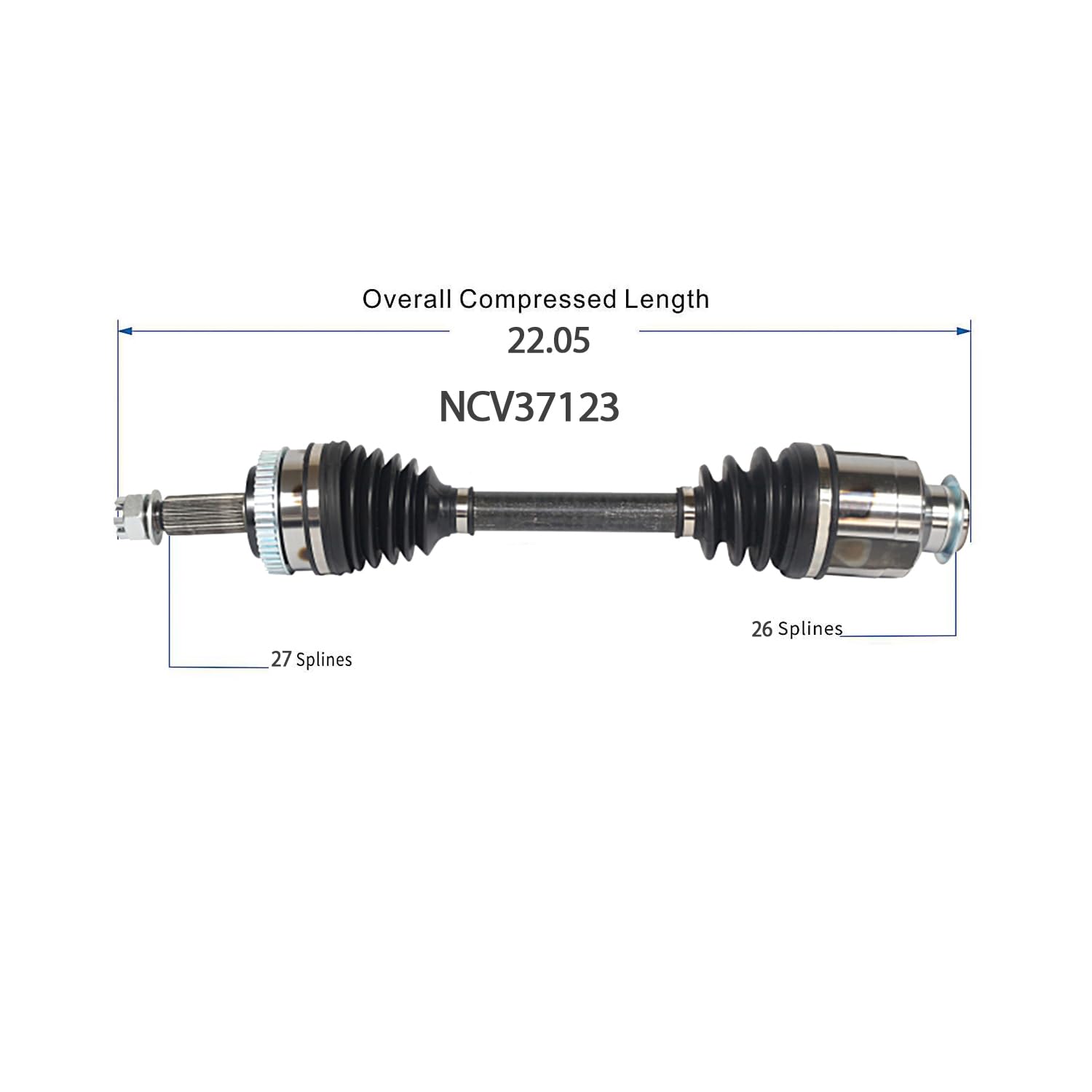 Front Right CV Axle Shaft Assembly Compatible with Hyundai Models 2014-2015 Tucson L4-2.0L FWD CV Joint Replace HY-8328 15141N 15149N 15155N 15158N 80-0895 49501-2S760