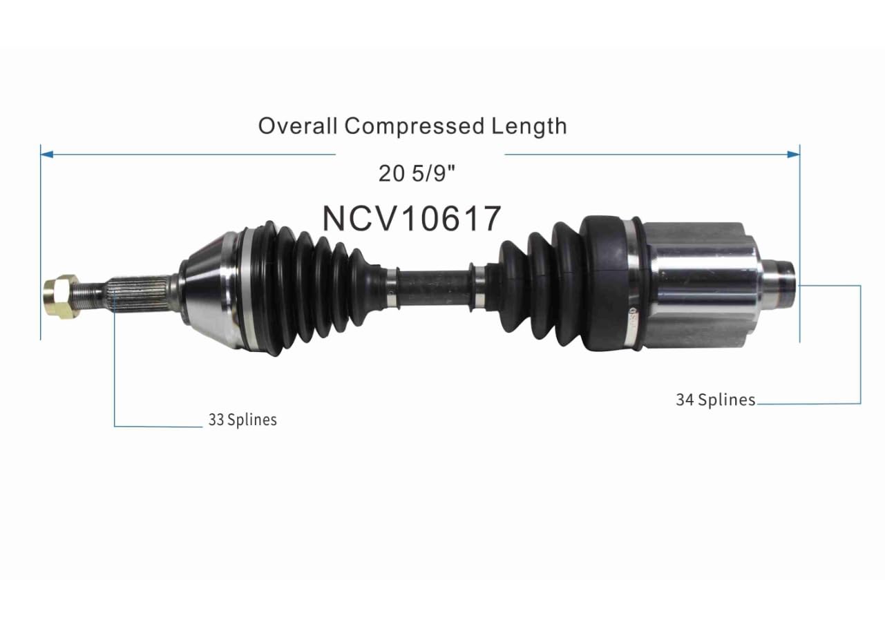 Maxfavor FWD CV Axle Front for Chevy Cobalt 2005 2006 2007 2008 2009 2010 & Chevrolet HHR 2006-2011 & Pontiac G5 2007-2009 & Saturn Ion 2005-2007, 2.2L 2.4L Automatic Trans Front Driver Passenger side
