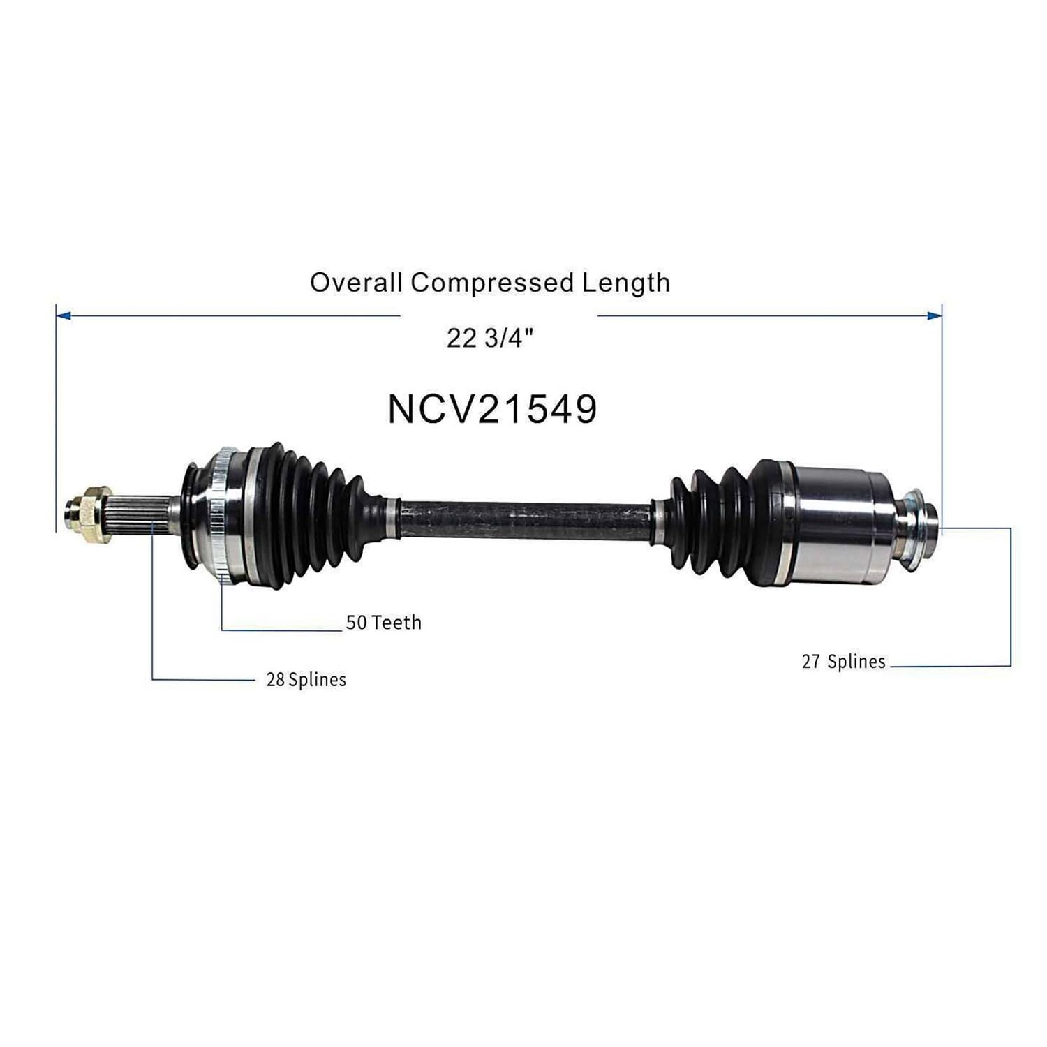Front Right CV Axle Shaft Assembly Compatible with 2002-2006 RSX Type-S FWD CV Joint Replace 44305-S6M-A51 19343093 20871041 60-4212 10250N 80-1043 94418 95-6254 HO-8191 44305-S6M-A50
