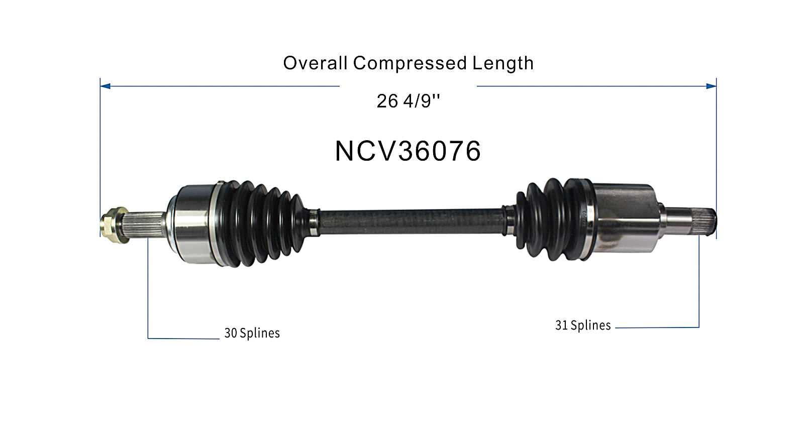 MAXFAVOR CV Axle Front Right FWD Compatible with Jeep Renegade 2015-2018 L4 1.4L, Fiat 500X 2016-2018 L4 1.4L, A piece Front Right Side CV Axle Joint Shaft Assembly