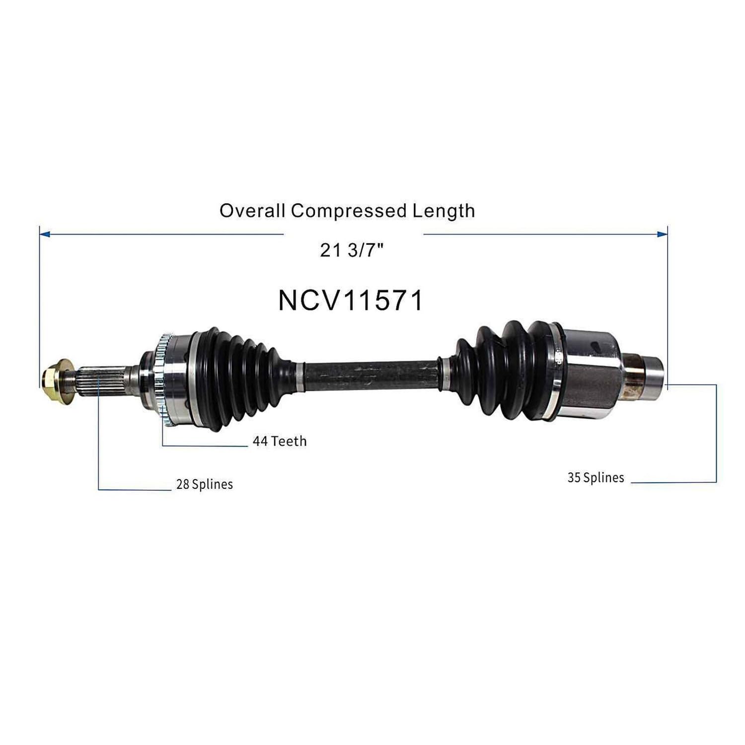 Front Right CV Axle Shaft Assembly Compatible with 2008-2012 Escape Limited, Limited Plus, XLS, XLT 2001-2012 Escape 2001-2011 Tribute CV Joint Replace 5L8Z-3A428-DB YL8Z-3A428-CA 5L8Z-3A428-DA