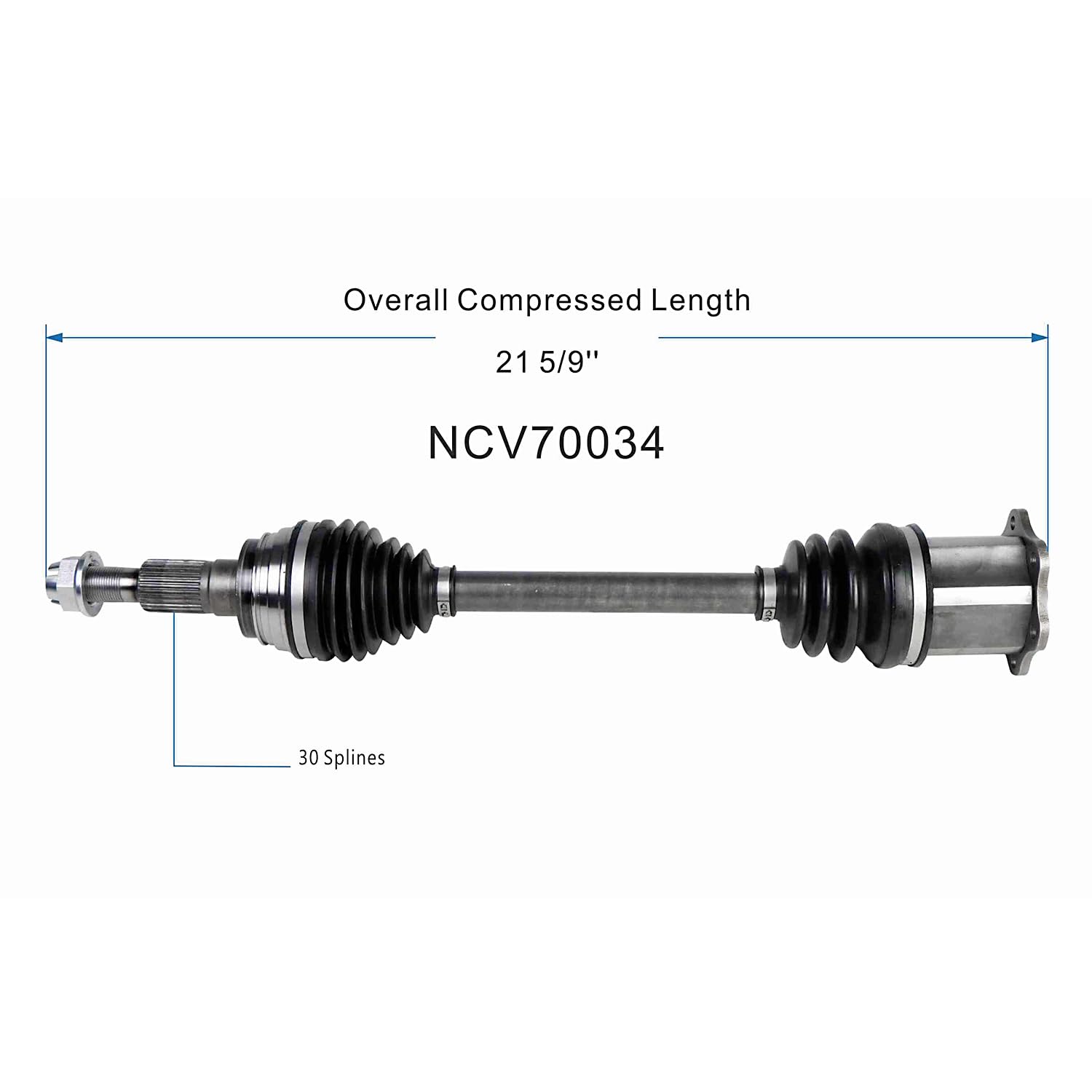 MAXFAVOR CV Axle Front AWD Compatible with Porsche Panamera 2011-2016 V6/V8 3.0L/3.6L/4.8L, A Pair CV Axle Joint Shaft Assembly, Driver & Passenger Side