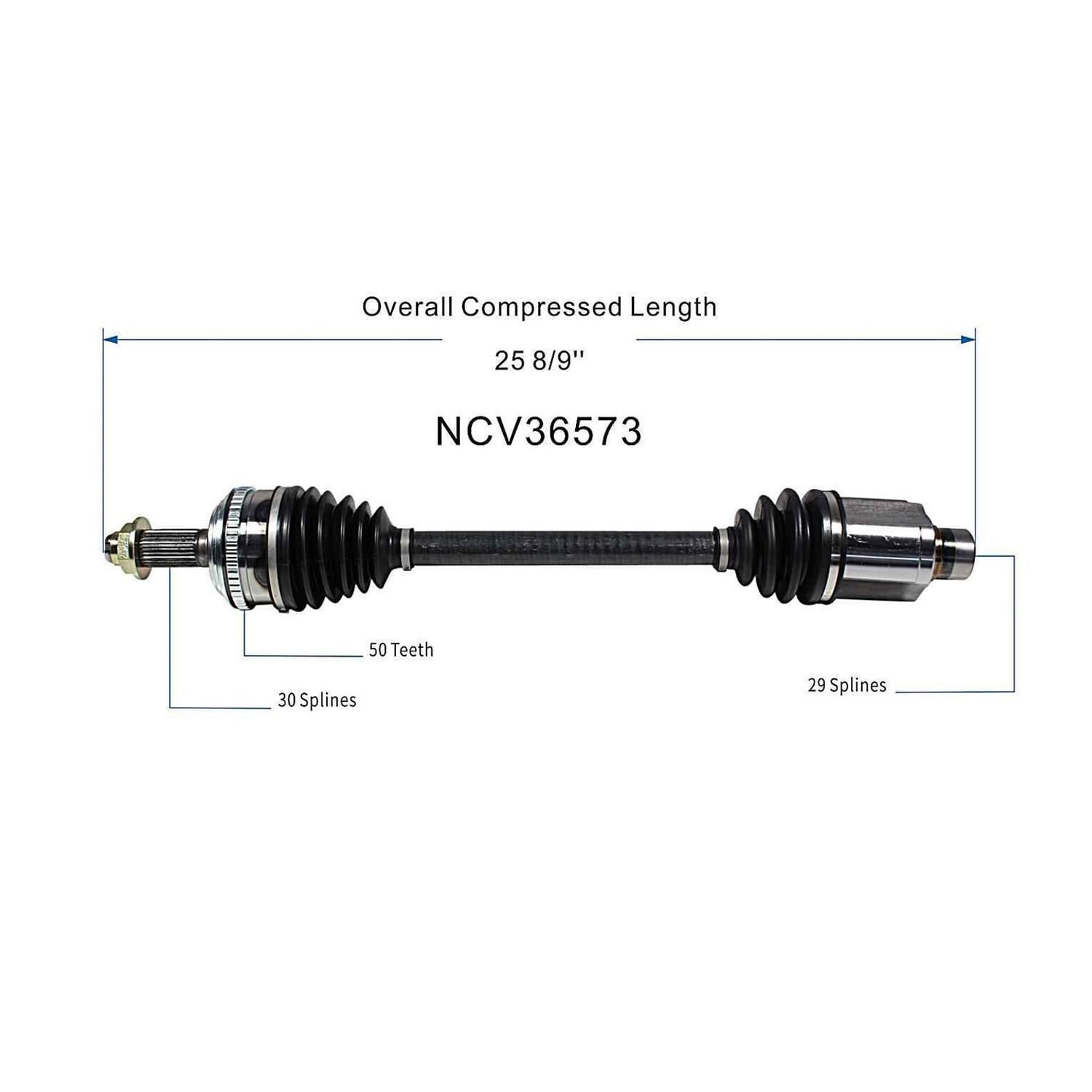 Front Right CV Axle Shaft Assembly Compatible with Compatible with Honda Models 2005 Pilot CV Joint Replace 19342841 10419405 66-4241 60-4241 10793N 80-3250 91551 94-6112 95-6279 HO-8237 44305-S9V-A51