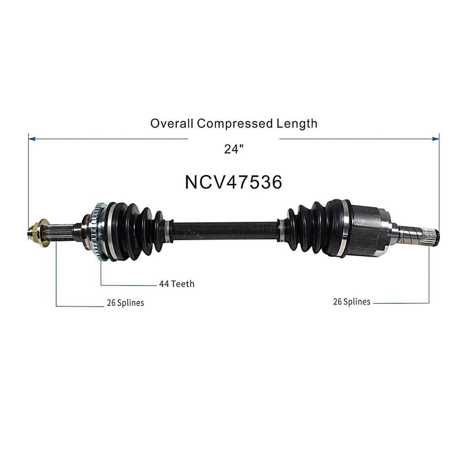 Front Left CV Axle Shaft Assembly Compatible with 2002-2003 Protege5 1999-2003 Protege CV Joint Replace FA50-25-60XB FA50-25-60XC FA51-25-60X FA52-25-60XB FA52-25-60XC 19361418 20870650 FA50-25-600B