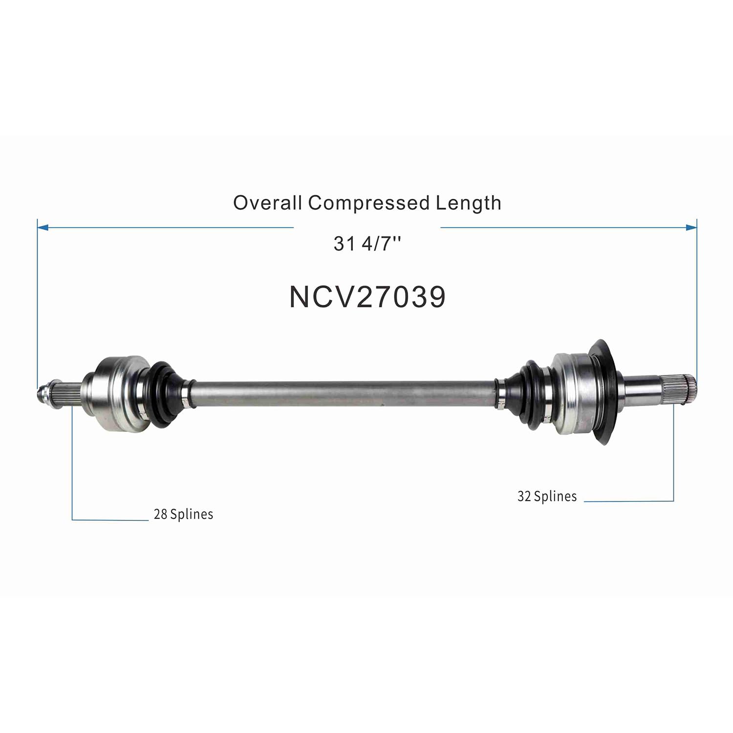 Maxfavor AWD/RWD CV Axle Joint fit for 2012 2013 2014 2015 2016 2017 2018 2019 BMW 228i xDrive 335i 335i xDrive 340i 435i 440i 440i xDrive 440i Gran Coupe M235i M240i, 2.0L 3.0L, Rear Right Side