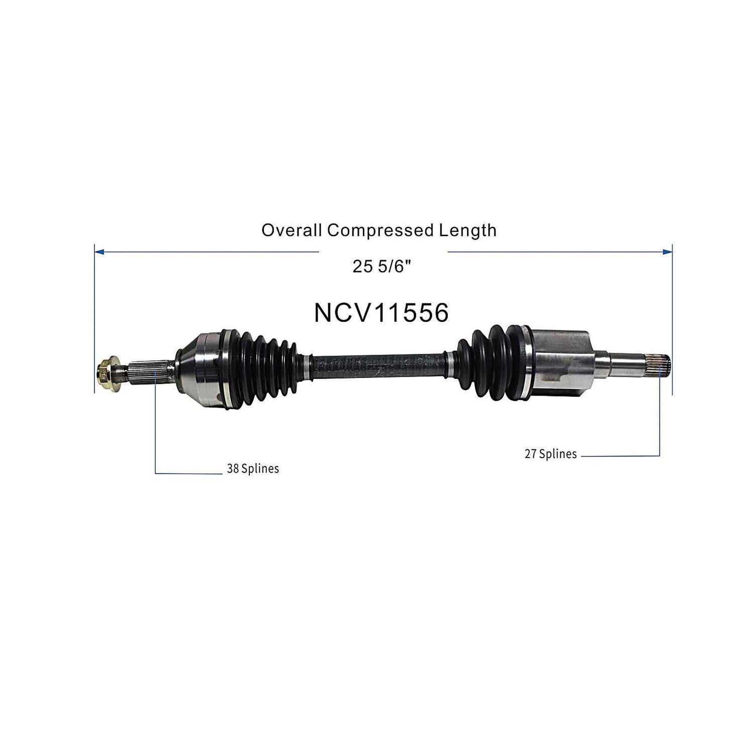 Front Left CV Axle Shaft Assembly Compatible with Mercury Model 2009 Sable Fit for Ford Models 2009-2019 Taurus/Taurus X Fit for Lincoln Models 2009-2016 MKS CV Joint Replace CA5Z-3B437-A 8A8Z-3B437-D