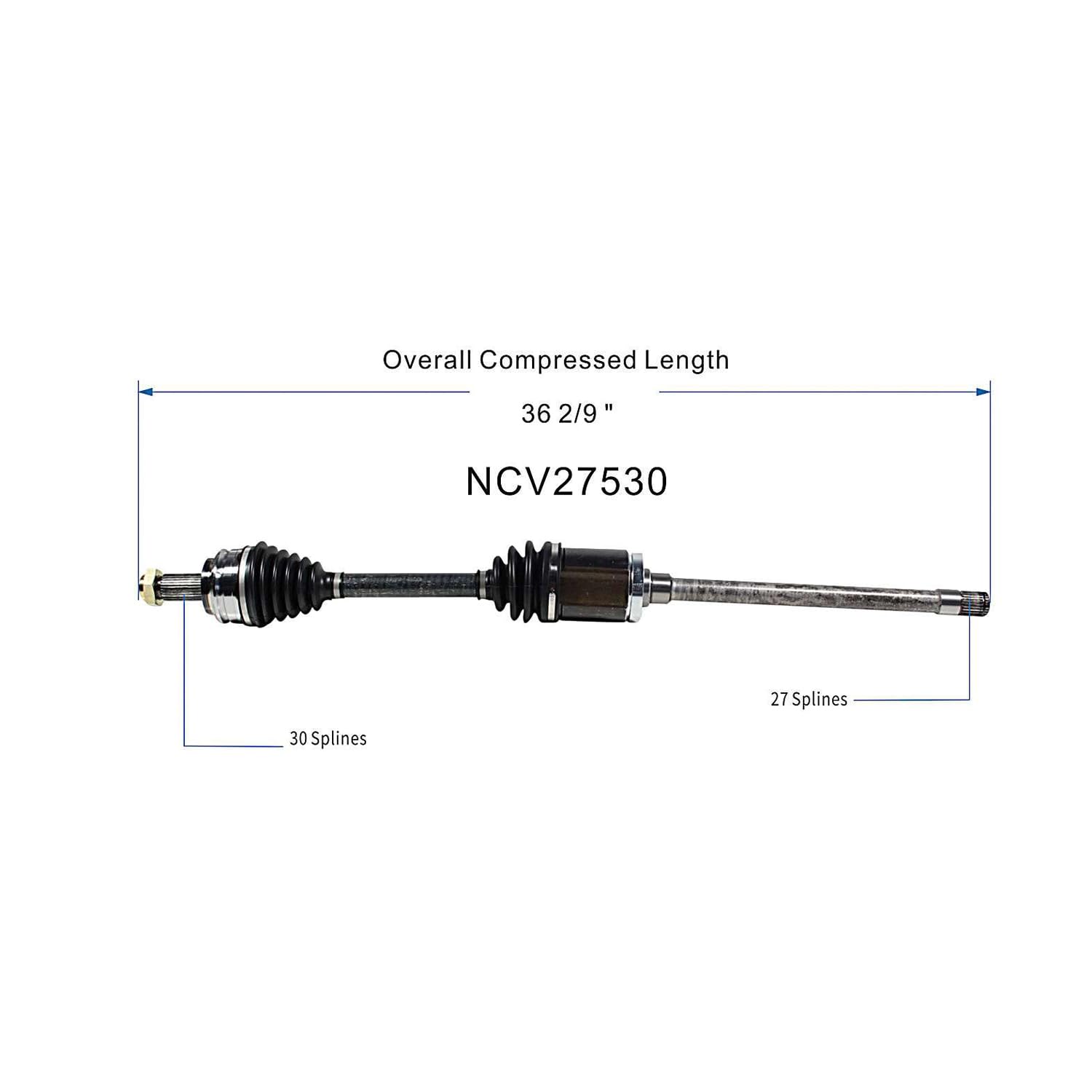 Front Right CV Axle Shaft Assembly Compatible with 2004-2005 X3 AWD 2006 X3 L6-3.0L AWD 2007 X3 AWD 2008 X3 L6-3.0L AWD 2009-2010 X3 AWD CV Joint Replace 31-60-7-529-202 19342970 31-60-3-450-566