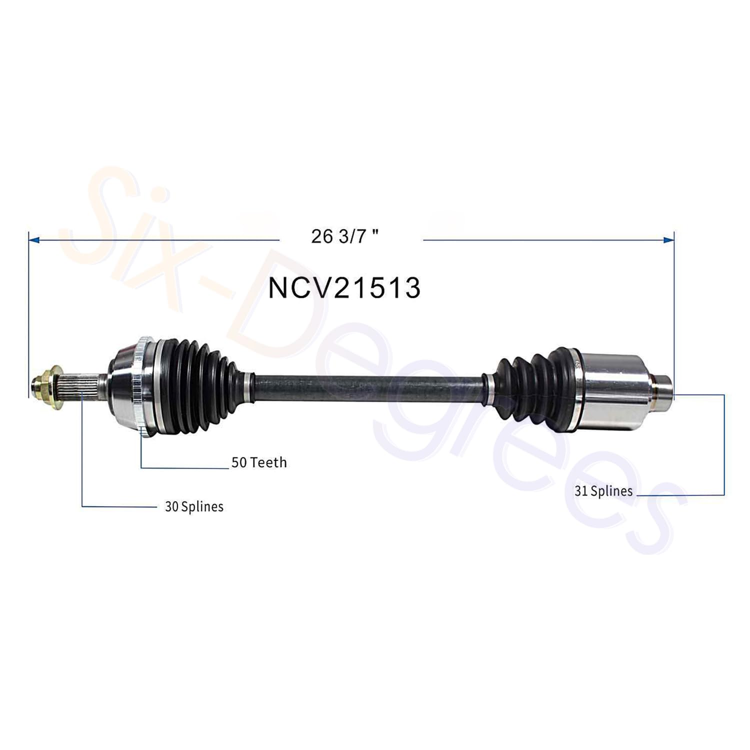 Front Left CV Axle Shaft Assembly Compatible with 1991-1995 Legend FWD CV Joint Replace 44011-SP0-953 44011-SP0-C51 20870439 66-4015 60-4015 B8023N 80-1014 94507 94-6005 95-6120 44011-SP0-952