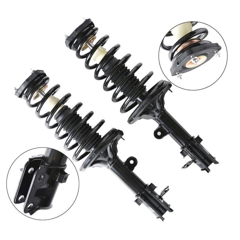 Maxfavor Rear Complete Shocks & Struts with Coil Springs Compatible with 2005-2009 Hyundai Tucson, for 2005-2010 Sportage Shock Absorber Assembly Replace OE 172221 172222 Set of 2