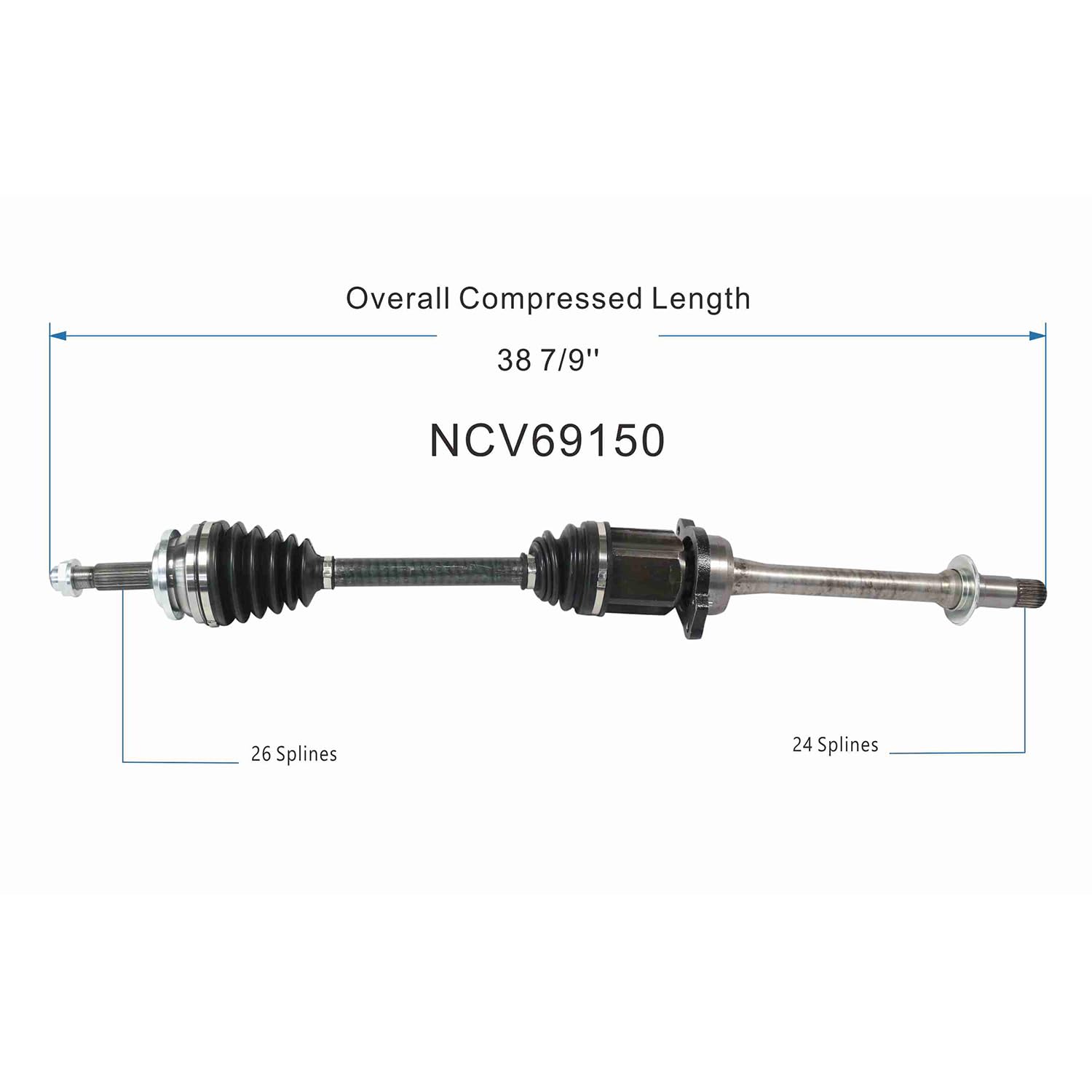Front Right CV Axle Shaft Assembly Compatible with Toyota Models 2019-2021 RAV4 CV Joint Replace 43410-42360