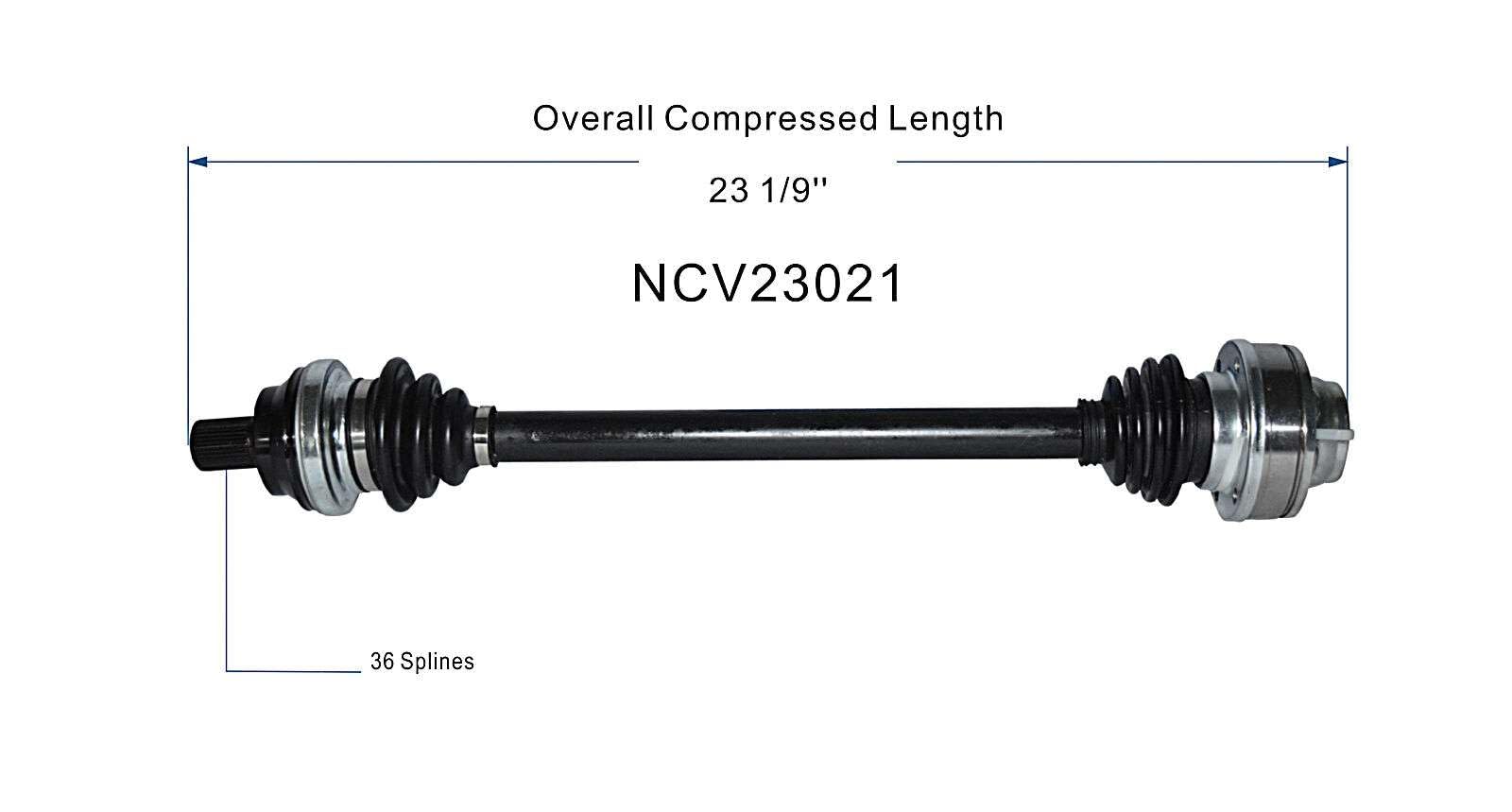 MAXFAVOR CV Axle Rear AWD/FWD Compatible with Audi A3 Quattro/S3 2015-2019, Volkswagen Golf R/Golf SportWagen/Golf Alltrack 2015-2019, A Pair CV Axle Joint Shaft Assembly Left & Right