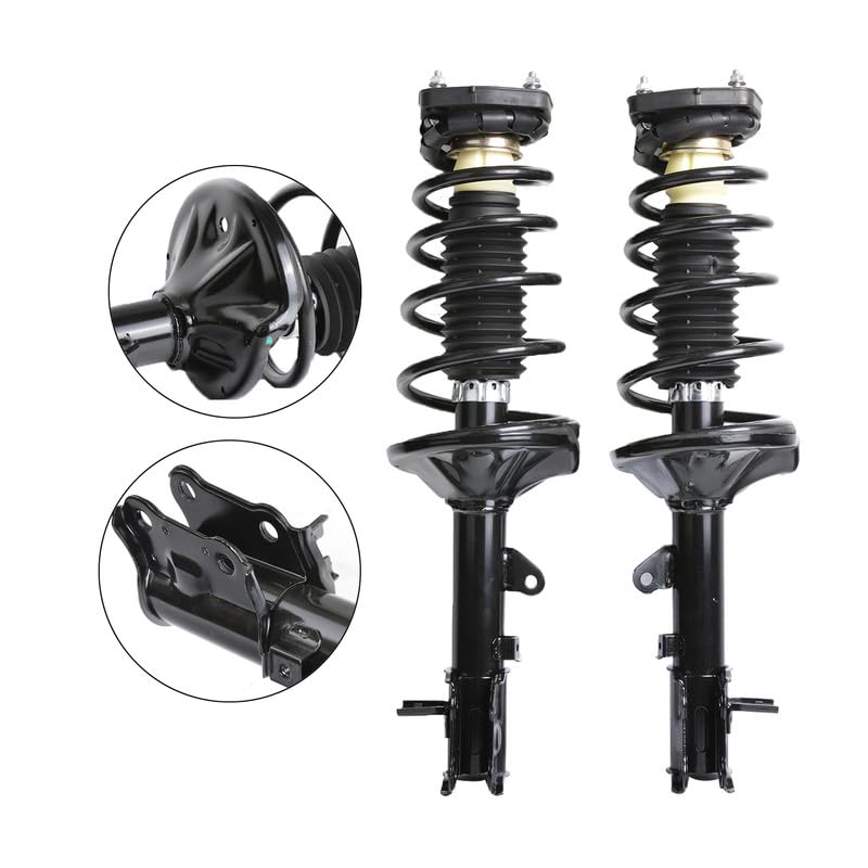 Maxfavor Rear Complete Struts Assembly with Coil Springs Compatible with Hyundai Elantra 2000-2006 Shock Absorber Assembly Replace OE 171406 171407 Set of 2