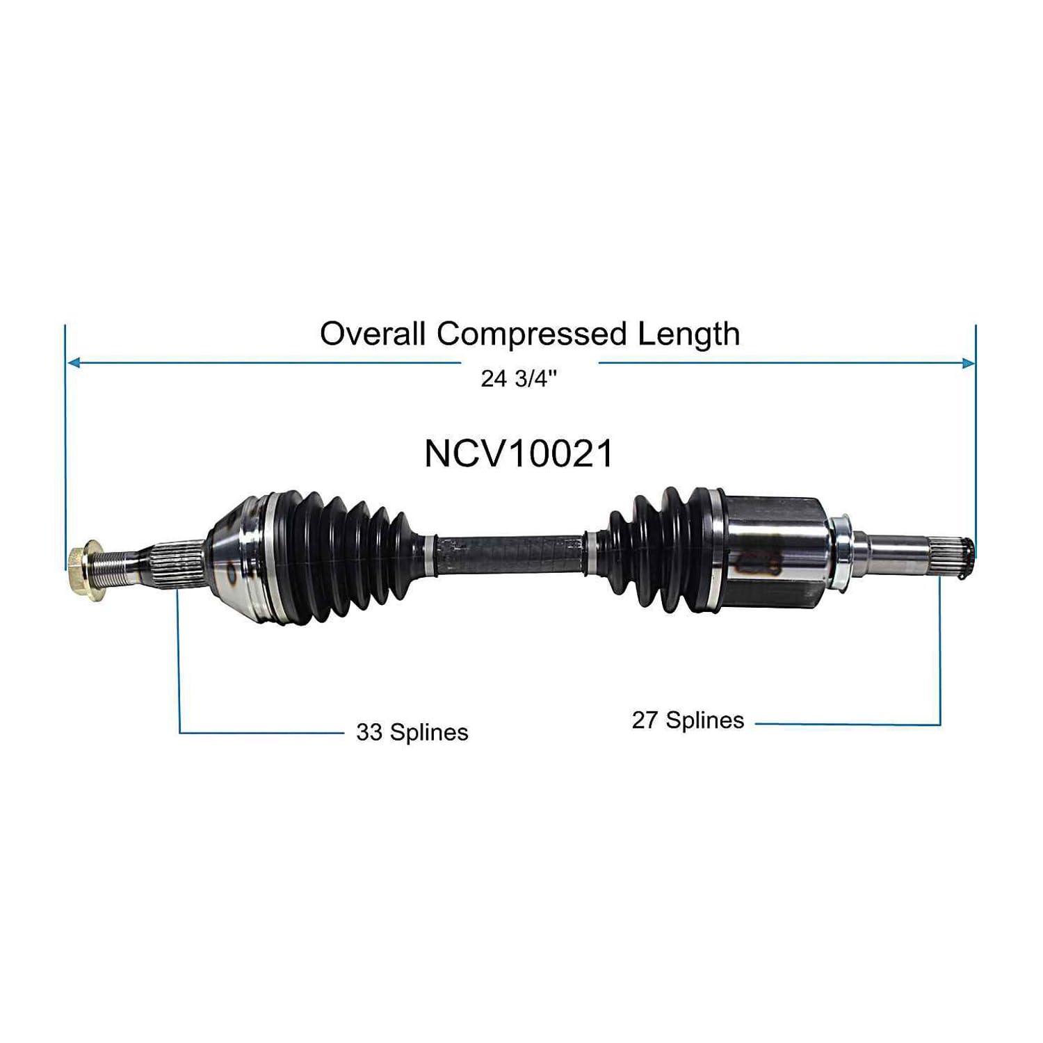 Front Right CV Axle Shaft Assembly Compatible with Compatible with Chevrolet Models 2012-2016 Impala CV Joint Replace 19364895 11692195 66-1560 60-1560 14185N 70713 94-9153 CH-8281 GM-8295 20831733