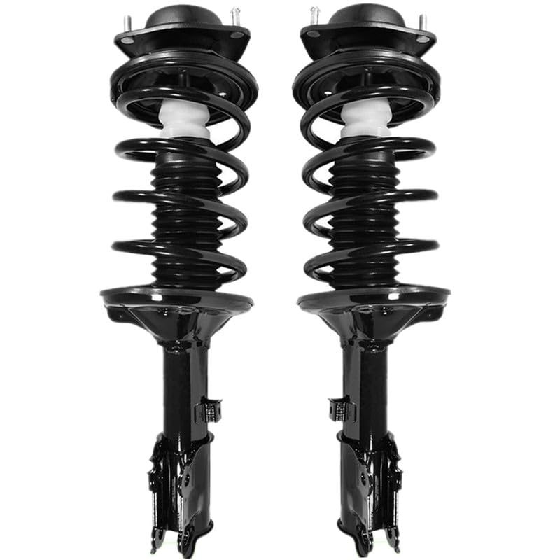Maxfavor Front Shock Absorber Kit with Coil Springs Compatible with 2001 2002 2003 2004 2005 Hyundai Accent Shock Absorber Assembly Replace OE 171401 171400 Set of 2