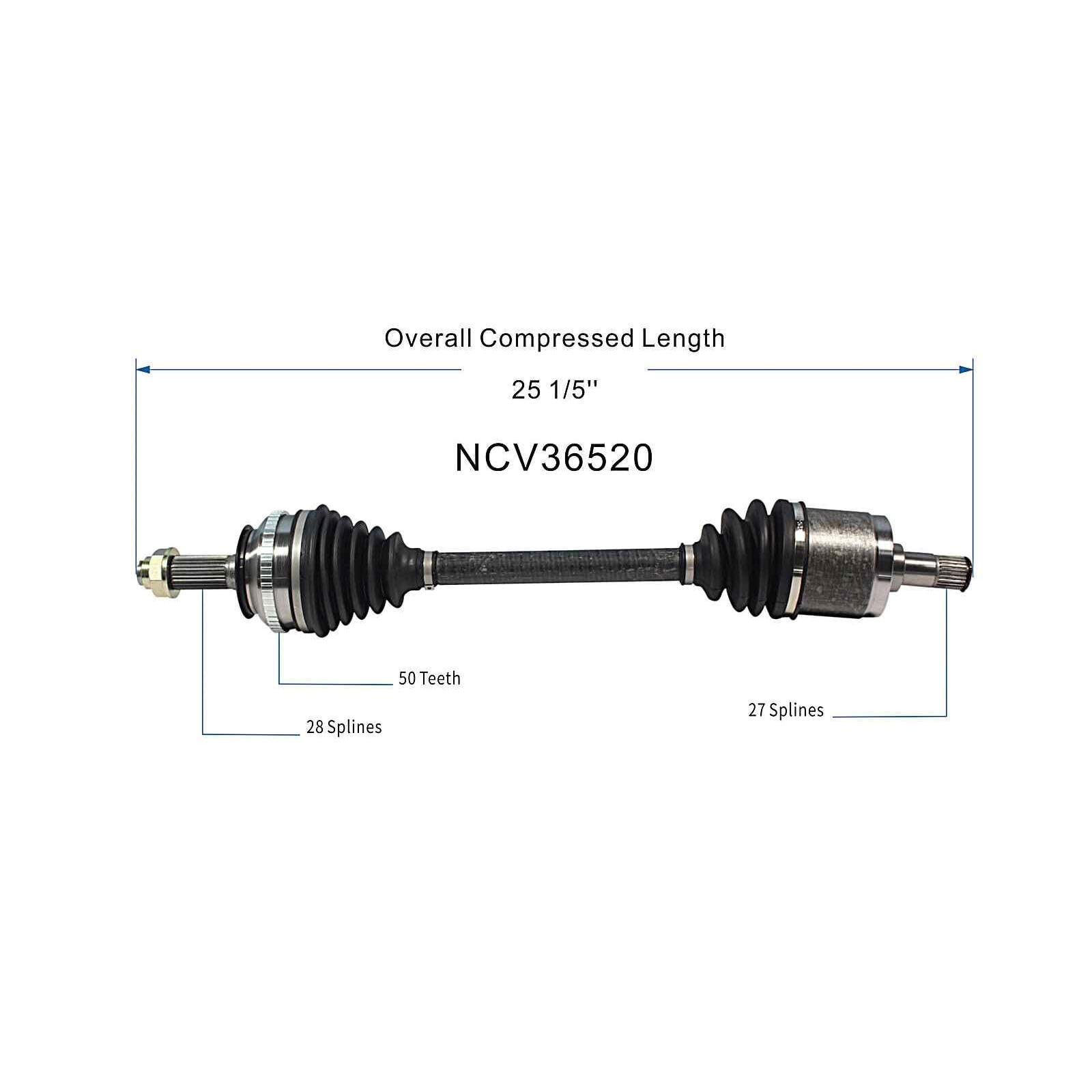 Maxfavor CV Axle Front Right Compatible with Honda CR-V 1997-2001 2.0L, 4WD FWD, CV Axle Joint Shaft Assembly Front Passenger Side