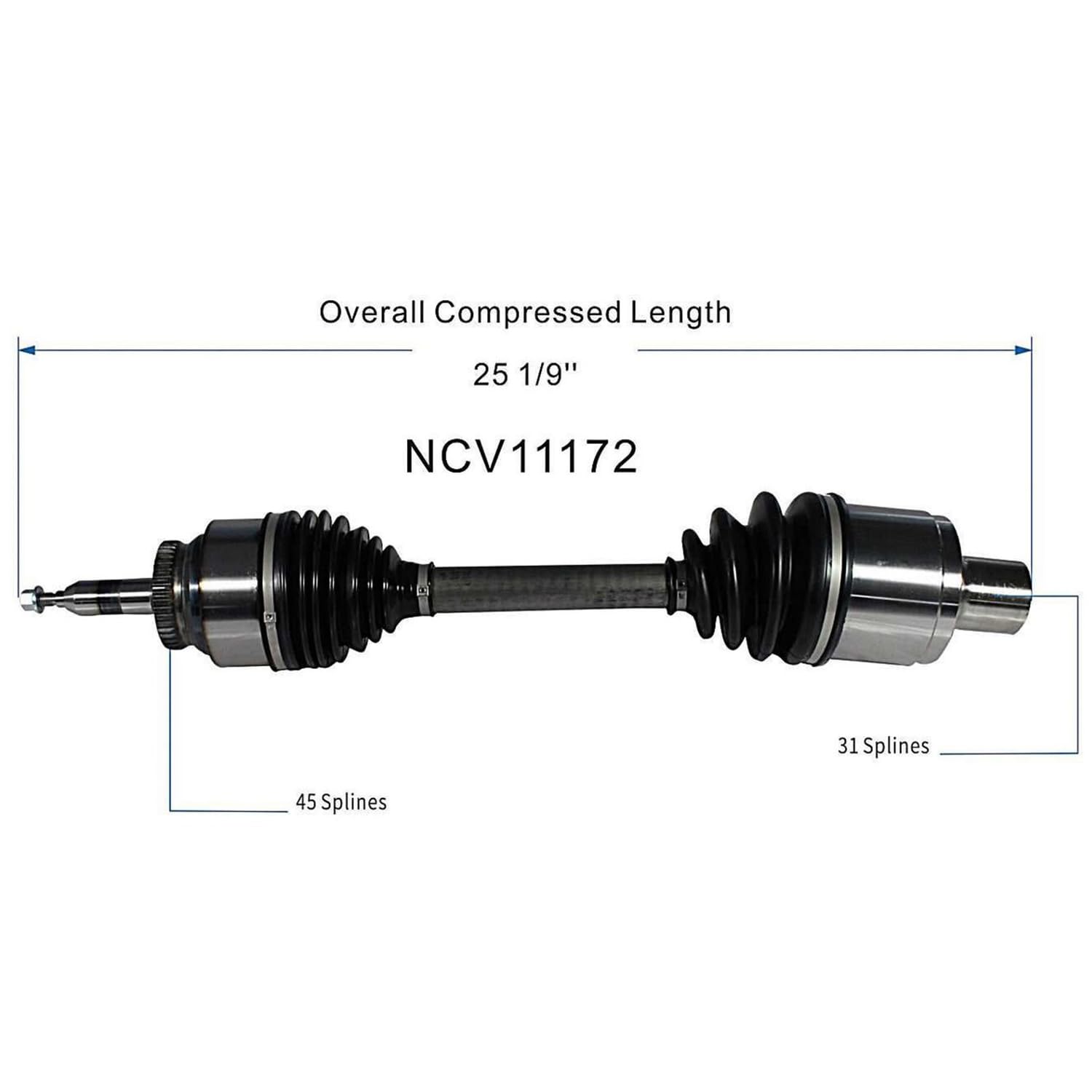 Front Right CV Axle Shaft Assembly Compatible with Ford Models 2010 2011 2012 2013 2014 F-150 SVT Raptor 4WD Passenger Side CV Joint Replace AL3Z-3A428-A AL3Z-3A428-B AL3Z-3A428-C 60-2278 B14397N