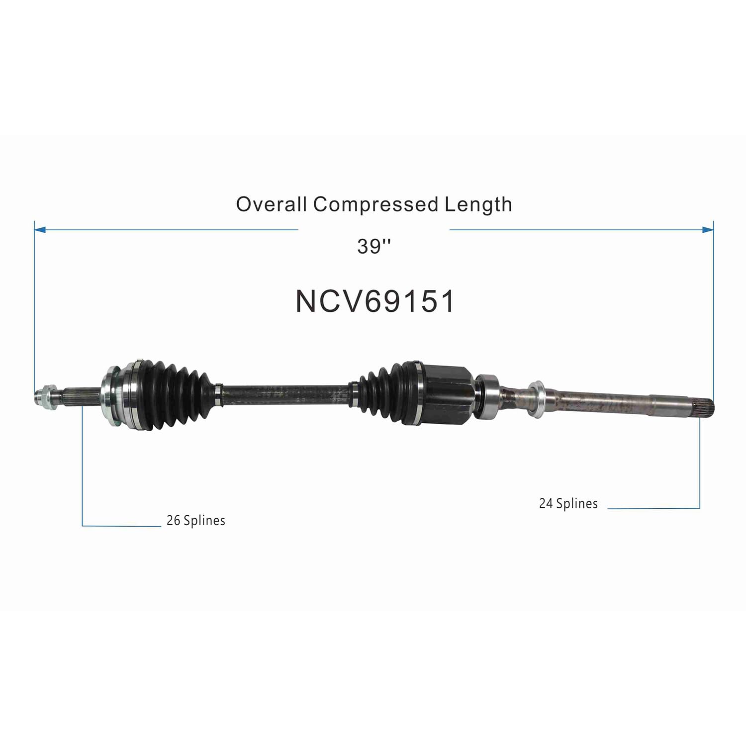 Front Right CV Axle Shaft Assembly Compatible with Toyota Models 2019-2021 RAV4 CV Joint Replace 43410-42371