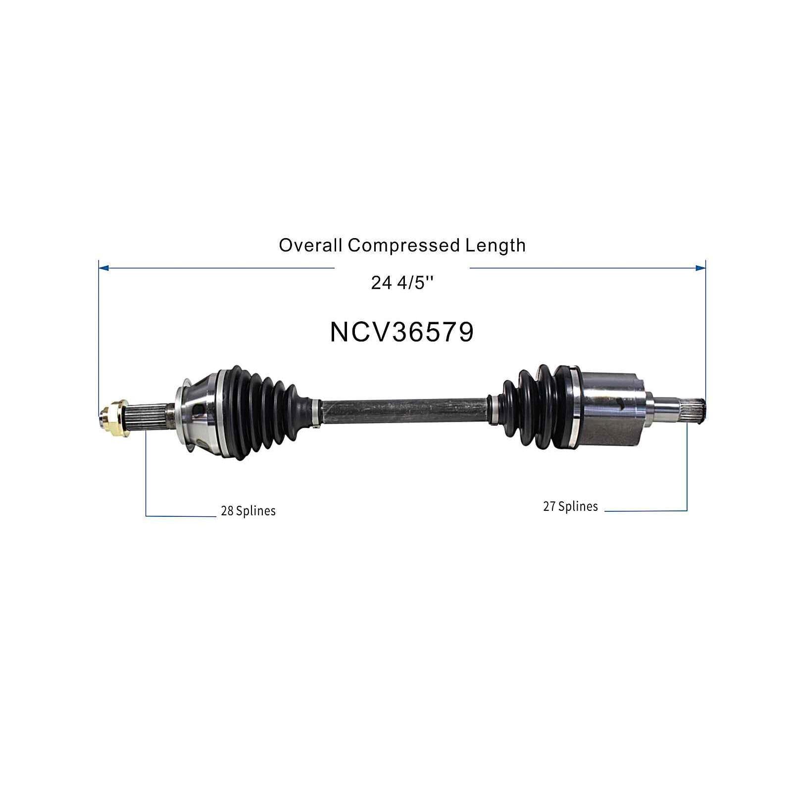 Maxfavor CV Axle Assembly Front Left Compatible with Honda Civic 2006-2015 2.0L 2.4L, Acura ILX 2013-2015 2.4L, FWD Manual Trans, Front Driver Left Side CV Axles Joint