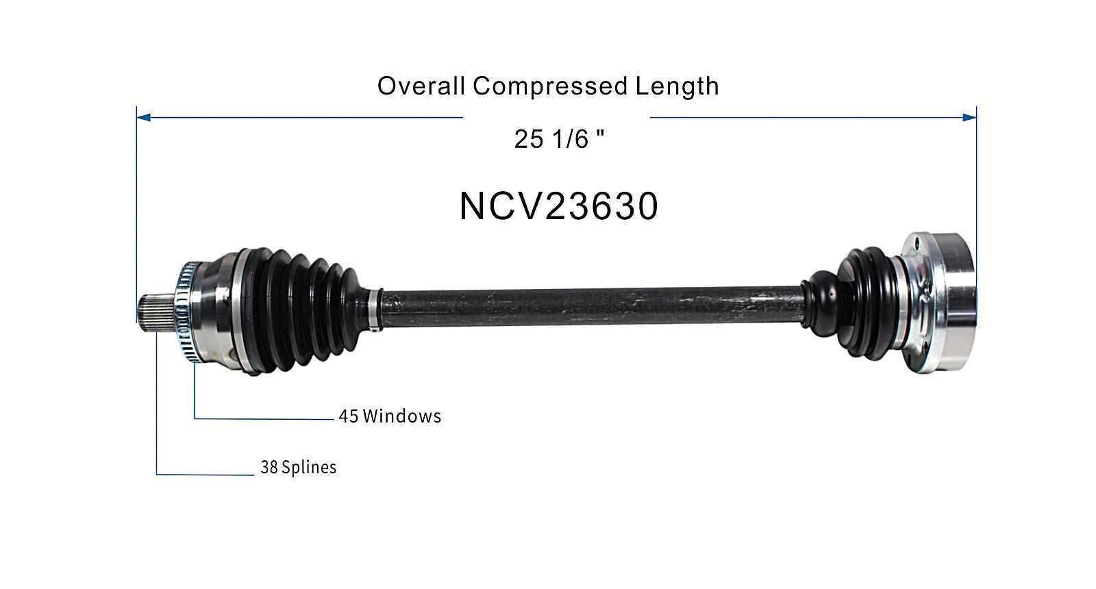 MAXFAVOR CV Axle Front AWD Compatible with Audi A6 Quattro 2000-2004 V6 2.7L Manual Trans, A Pair CV Axle Joint Shaft Assembly, Driver and Passenger Side