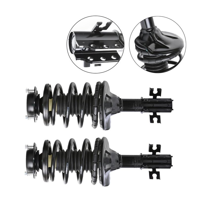 Maxfavor Front Complete Struts Assembly with Coil Springs Compatible with 1997-1999 Mercury Tracer, for 1997-2002 Ford Escort Shock Absorber Assembly Replace OE 171992 Set of 2
