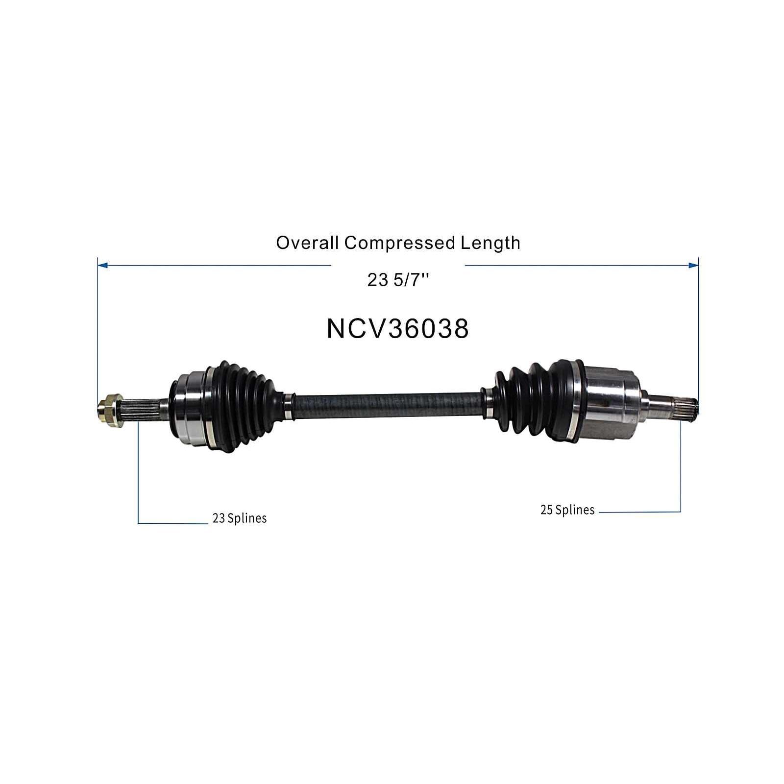 Front Right CV Axle Shaft Assembly Compatible with Honda Models 1988-1991 CRX/Civic CV Joint Replace 20870322 66-4017 60-4017 10231N 80-3150 91674 94-6036 95-6122 HO-8-8553 HO-8072 19342752