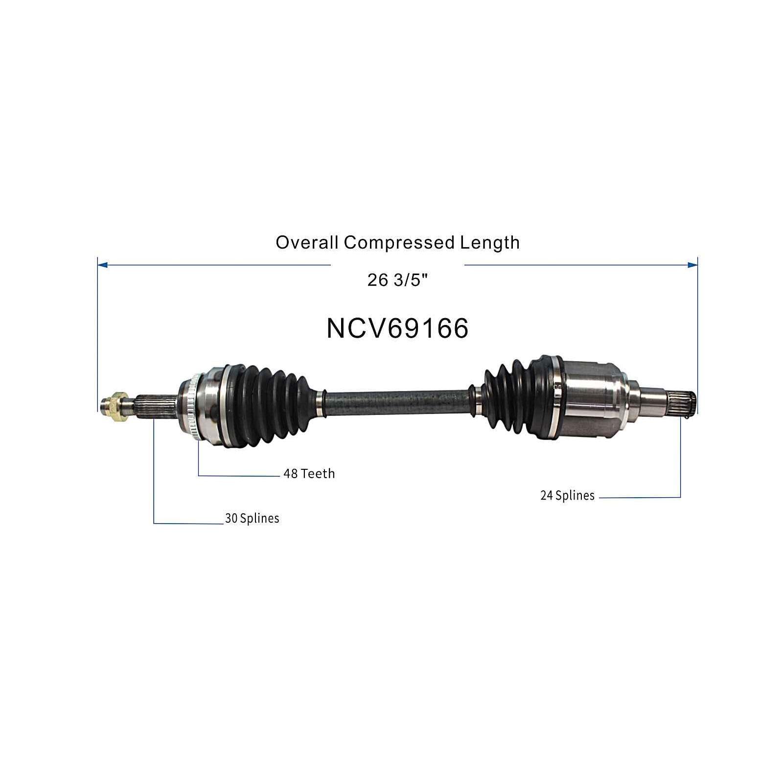 Maxfavor CV Axle Assembly Front Left Compatible with 2011-2016 Toyota Highlander, 2009-2015 Toyota Venza, 2010-2015 Lexus RX350, 2.7L 3.5L, FWD AWD, CV Axles Joint Shaft Front Driver Left Side