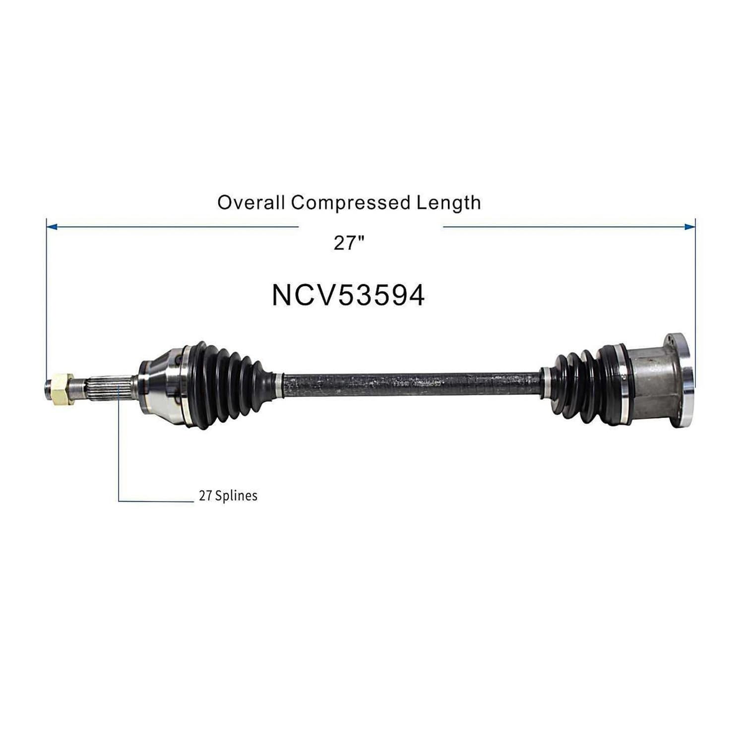 Maxfavor CV Axle Front Left Compatible with INFINITI FX35 2003-2008 3.5L, RWD & AWD, Front Driver Left Side CV Axle Joint Shaft Assembly