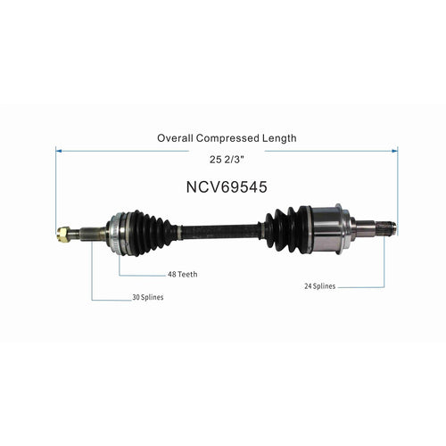434200617084 Front Left CV Axle Shaft Assembly Fit for Model 1997-2001 ES300 Compatible with Toyota Models 1997-2004 Avalon 1997-2001 Camry 1998-2003 Sienna 1999-2003 Solara Replace 17010685