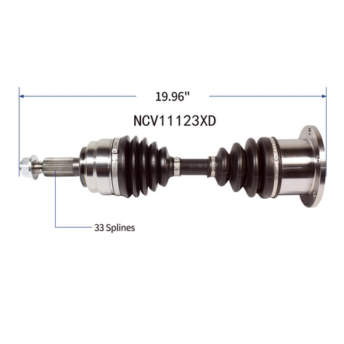 Front Pair CV Axle Shaft Assembly Compatible with Ford Models 95-04 F-150 97-02 Expedition 1995-99 F-250 Fit for Lincoln Models 1998-02 Navigator Front Drive & Passenger CV Joint Replace NCV11123
