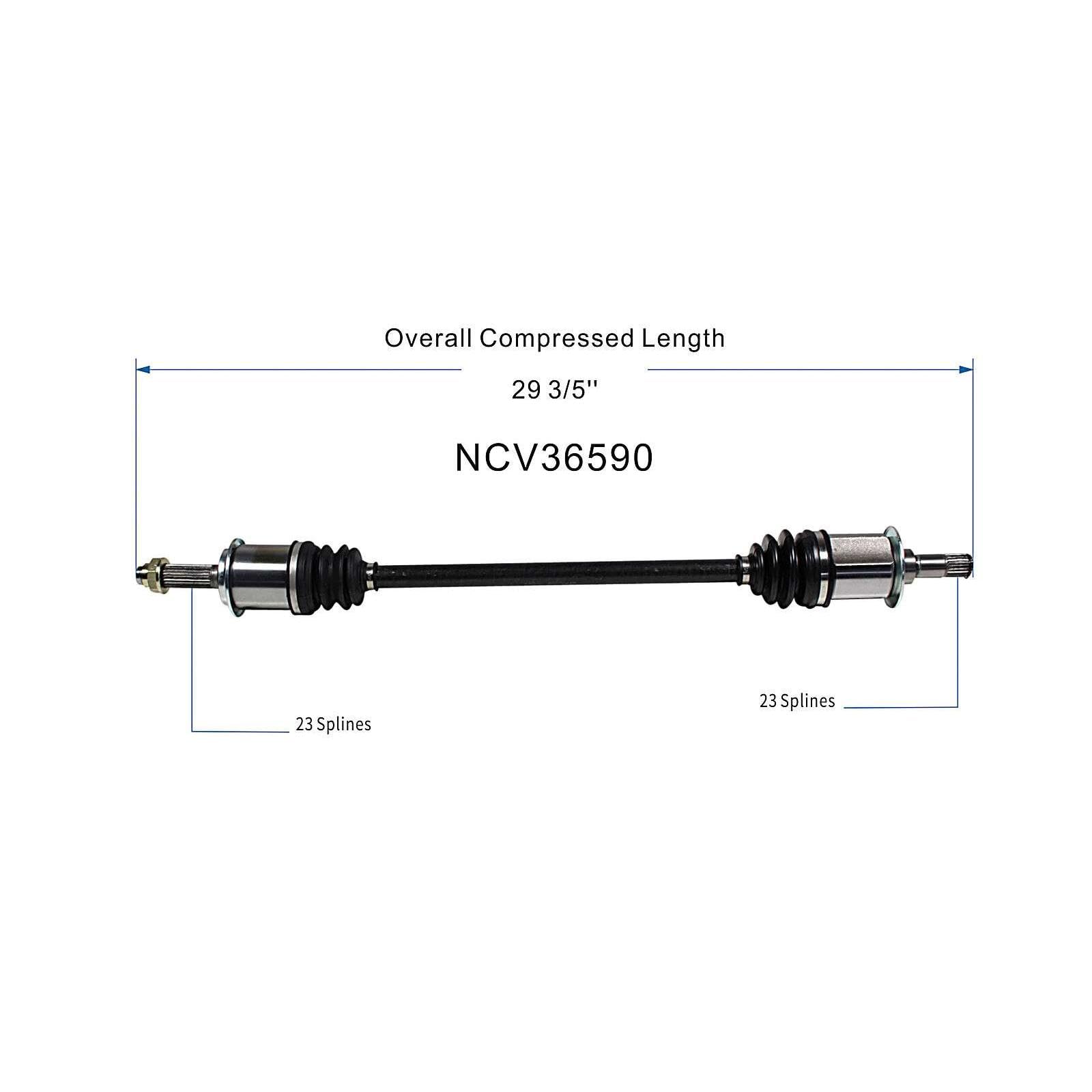 Maxfavor CV Axle Rear Left Compatible with Honda Element 2003-2008 2.4L, Rear Left Side CV Axles Joint