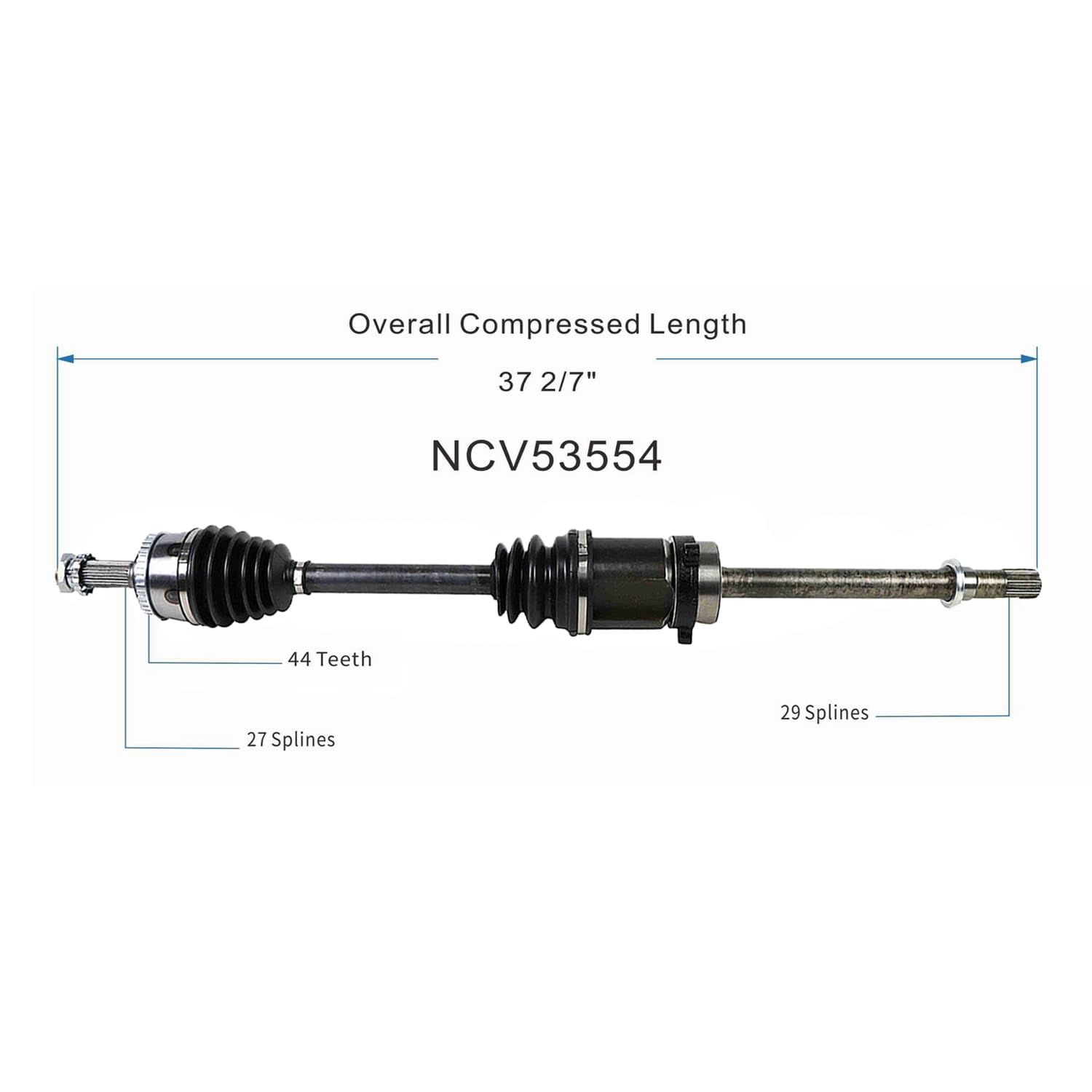 Front Right CV Axle Shaft Assembly Compatible with 1998-2001 Altima FWD Auto Trans CV Joint Replace 39100-0Z815 39100-9E105 39100-9E115 15870398 66-6171 60-6161 60-6171 B9754N 80-4588 39100-0Z805