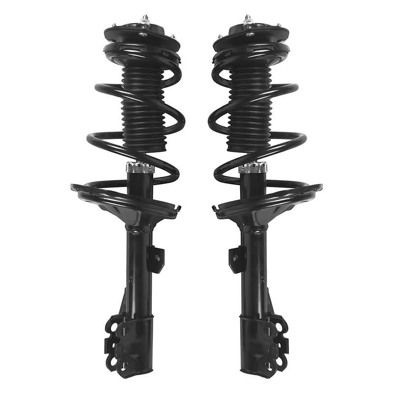 Maxfavor Front Shock Absorber Kit with Coil Springs Compatible with 2004-2007 Toyota Highlander Shock Absorber Assembly Replace OE 882366 882365 Set of 2