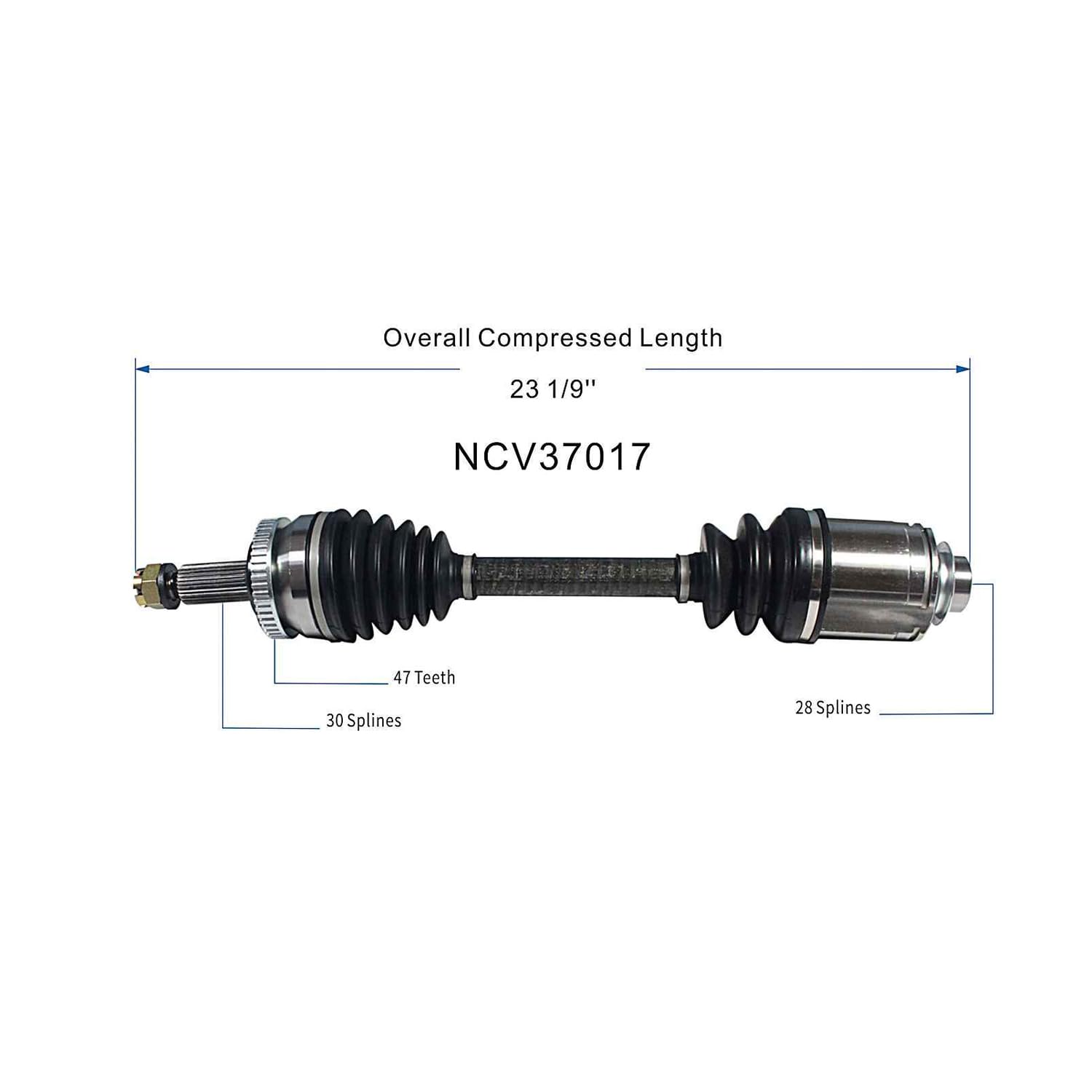 Front Right CV Axle Shaft Assembly Compatible with Hyundai Models 2008-2011 Azera V6-3.3L FWD CV Joint Replace 495003K460 HY-8227 14439N 80-0566 49500-3K460