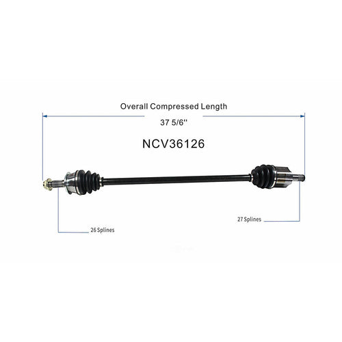 44305SDAA00 44305SDCA00 Front Right CV Axle Shaft Assembly Compatible with Honda Model 2003-2007 Accord Replace 20870400 664218 956260 HO88627 HO8176 604218 10772N 91574 946061