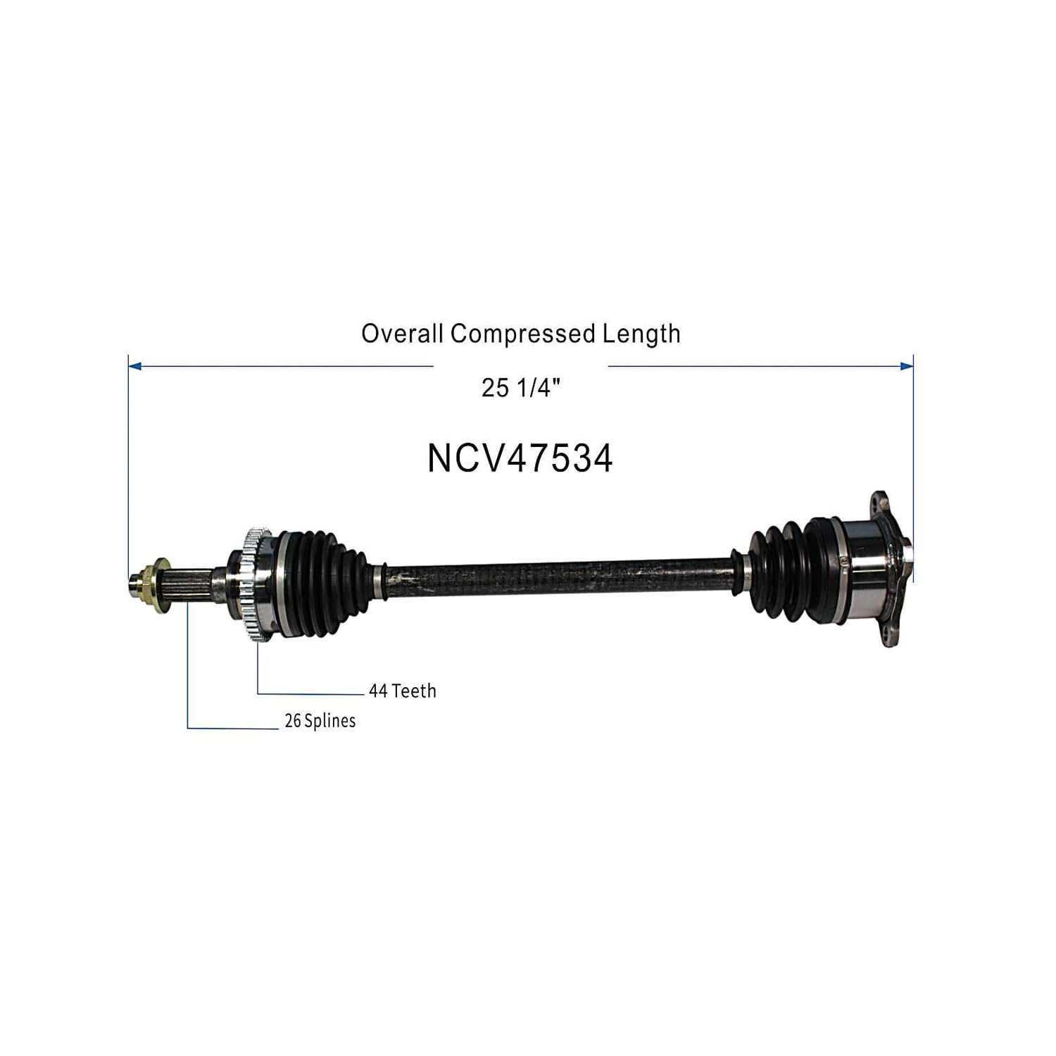 Maxfavor RWD CV Axle Rear fit for Mazda Miata 1990 1991 1992 1993 Base SE LE 1.6L Rear-Wheel Drive, CV Joint Axle Shaft Assembly Rear Left Right (Driver Passenger) Side