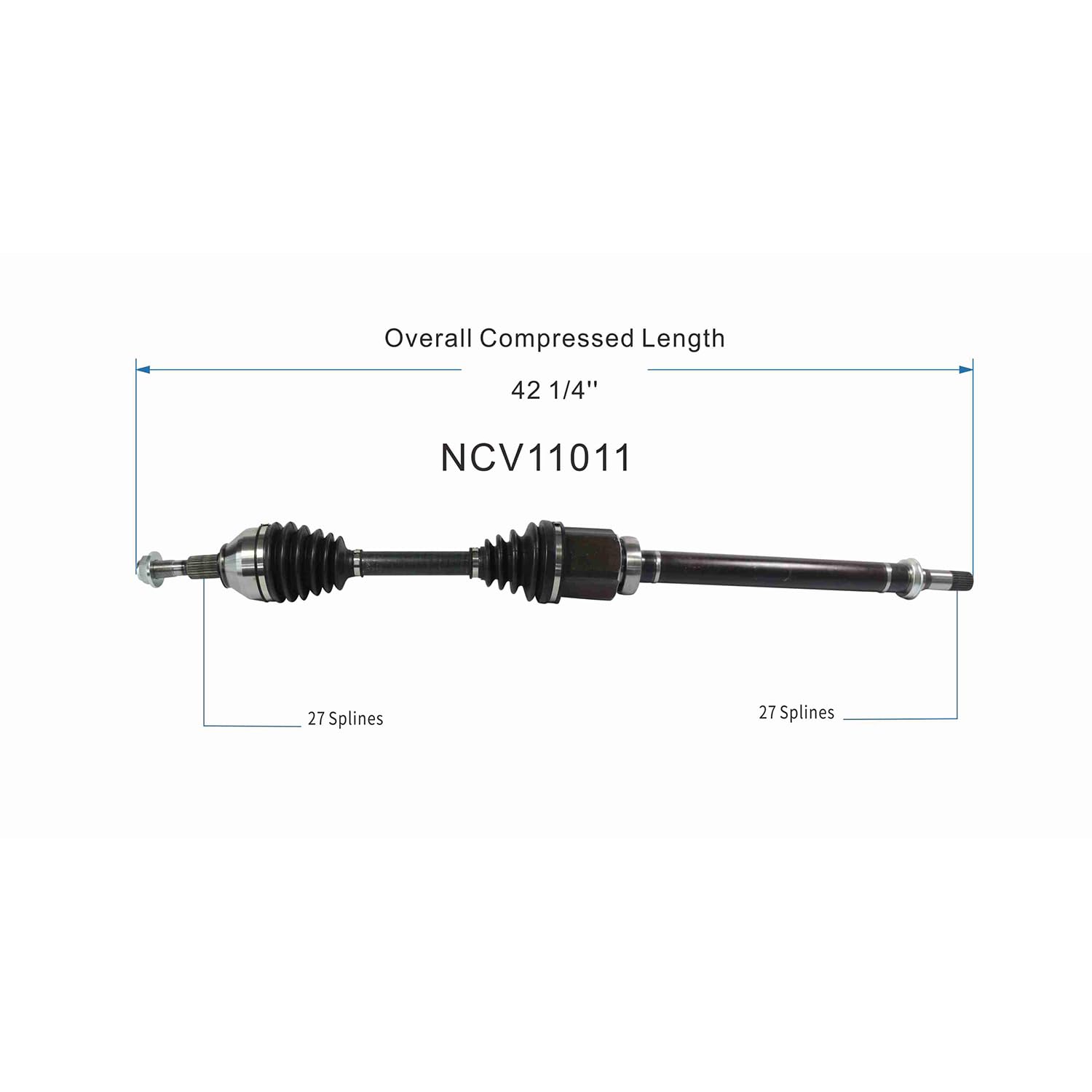 Front Right CV Axle Shaft Assembly Compatible with Ford Models 2015-2018 Edge Fit for Lincoln Models 2016-2018 MKX CV Joint Replace F2GZ-3B436-F F2GZ-3B436-J F2GZ-3B436-AG F2GZ-3B436-F F2GZ-3B436-AG