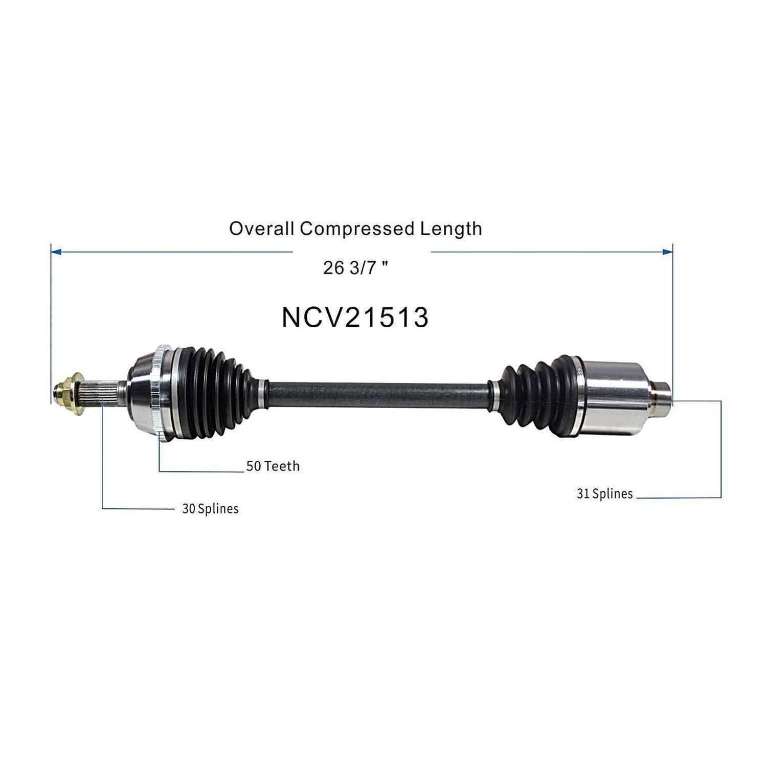 Front Pair CV Axle Shaft Assembly Compatible with 1991-1995 Legend V6 3.2L CV Joint Replace 44011-SP0-953 44011-SP0-C51 44010-SP0-952 44010-SP0-953 20870327 66-4072 60-4072 B8024N 44011-SP0-952
