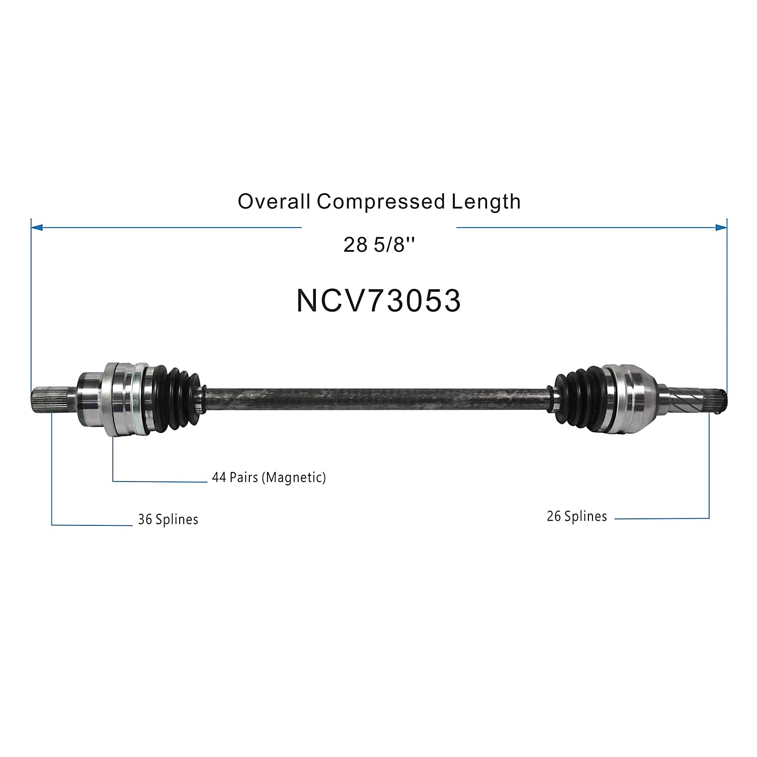 MAXFAVOR CV Axle Front Right AWD Compatible with Kia K5 2021-2023 L4 1.6L, A piece Front Right Side CV Axle Joint Shaft Assembly