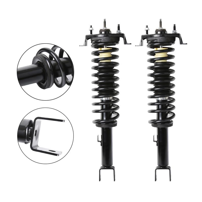 Maxfavor Rear Complete Struts Assembly with Coil Springs Compatible with 2001-2006 Chrysler Sebring, for 2001-2006 Dodge Stratus Shock Absorber Assembly Replace OE 271311 Set of 2